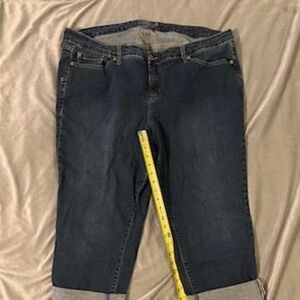 Torrid Dark Blue Ankle Jeans